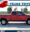 toyota tacoma 2011 red prerunner v6 sr5 gasoline 6 cylinders 2 wheel drive automatic 77338