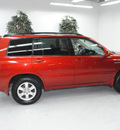 toyota highlander 2003 red suv gasoline 6 cylinders front wheel drive automatic 91731