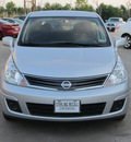 nissan versa 2011 silver hatchback 1 8 s 4 cylinders automatic with overdrive 77074