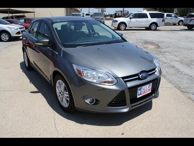 ford focus 2012 gray sedan sel 4 cylinders automatic 75142