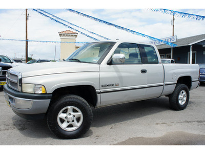 dodge ram pickup 1500 1996 gray pickup truck laramie slt gasoline v8 4 wheel drive automatic 78654