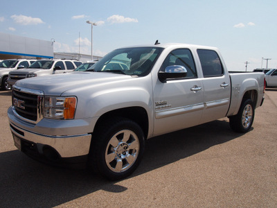 gmc sierra 1500 2010 silver sle flex fuel 8 cylinders 2 wheel drive automatic with overdrive 77859