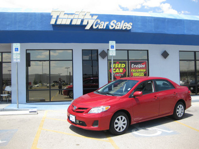 toyota corolla 2011 red sedan gasoline 4 cylinders front wheel drive automatic 79936