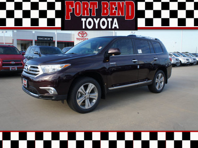 toyota highlander 2012 dk  red suv limited gasoline 6 cylinders front wheel drive automatic 77469