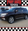 toyota highlander 2012 dk  red suv limited gasoline 6 cylinders front wheel drive automatic 77469