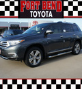 toyota highlander 2012 gray suv limited gasoline 6 cylinders all whee drive automatic 77469