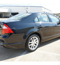ford fusion 2012 black sedan sel gasoline 4 cylinders front wheel drive automatic 77034