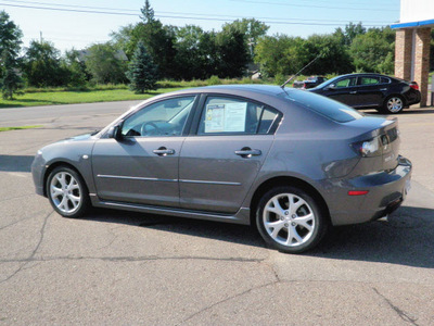 mazda mazda3 2008 dk  gray sedan gasoline 4 cylinders front wheel drive automatic 55318