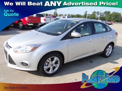ford focus 2013 silver sedan se flex fuel 4 cylinders front wheel drive 6 speed automatic 77388