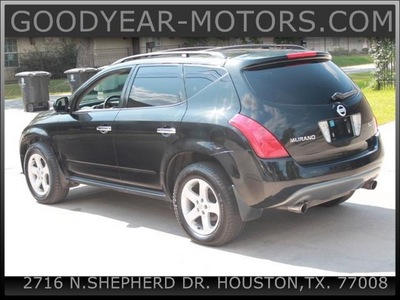 nissan murano 2004 black suv sl gasoline 6 cylinders front wheel drive cont  variable trans  77008