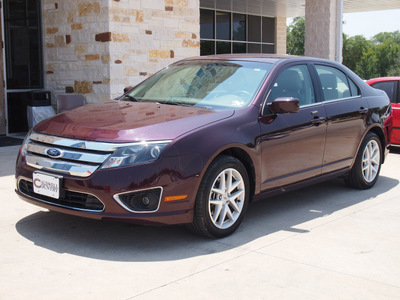 ford fusion 2011 maroon sedan sel flex fuel 6 cylinders front wheel drive automatic with overdrive 77836