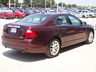 ford fusion 2011 maroon sedan sel flex fuel 6 cylinders front wheel drive automatic with overdrive 77836