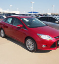 ford focus 2012 red sedan sel flex fuel 4 cylinders front wheel drive automatic 76108