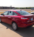 ford focus 2012 red sedan sel flex fuel 4 cylinders front wheel drive automatic 76108