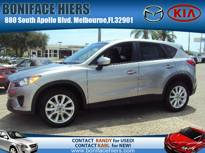 mazda cx 5 2013 silver grand touring w sunroof gasoline 4 cylinders front wheel drive automatic 32901