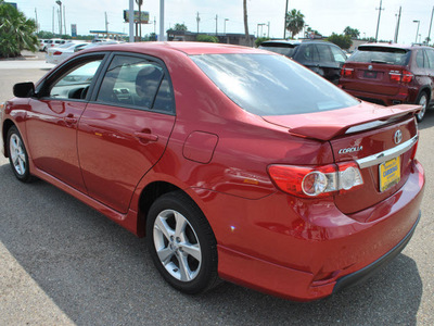toyota corolla 2011 red sedan s gasoline 4 cylinders front wheel drive 4 speed automatic 78550