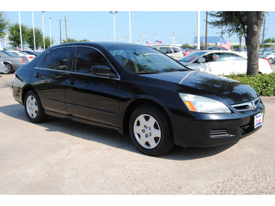 honda accord 2006 black sedan lx gasoline 4 cylinders front wheel drive automatic 77065