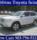 toyota highlander 2012 silver suv limited gasoline 6 cylinders front wheel drive automatic 75569