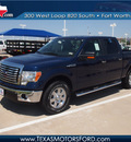 ford f 150 2012 blue xlt 8 cylinders automatic 76108