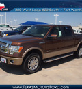 ford f 150 2012 brown lariat 6 cylinders automatic 76108