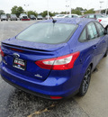 ford focus 2013 blue sedan se flex fuel 4 cylinders front wheel drive automatic with overdrive 60546