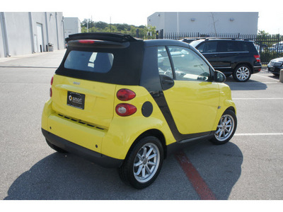 smart fortwo 2008 yellow passion cabrio gasoline 3 cylinders rear wheel drive automatic 78626