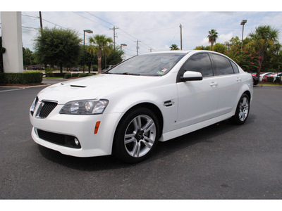 pontiac g8 2009 white sedan gasoline 6 cylinders rear wheel drive automatic with overdrive 77581