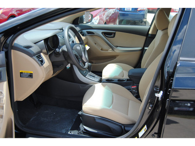 hyundai elantra 2013 black sedan gls gasoline 4 cylinders front wheel drive autostick 77065