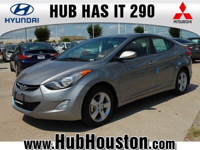 hyundai elantra 2013 gray sedan gls gasoline 4 cylinders front wheel drive autostick 77065