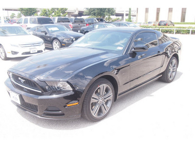 ford mustang 2013 black coupe v6 premium 6 cylinders automatic 77074