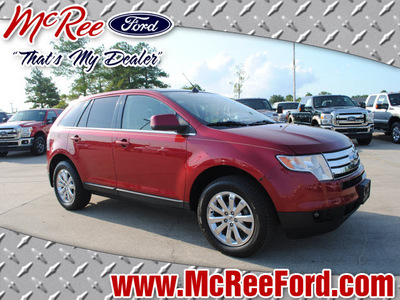 ford edge 2008 red suv limited gasoline 6 cylinders front wheel drive 6 speed automatic 77539