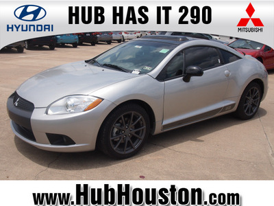 mitsubishi eclipse 2012 silver hatchback gs gasoline 4 cylinders front wheel drive 4 speed with overdrive 77065