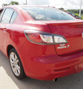 mazda mazda3 2010 red sedan gasoline 4 cylinders front wheel drive automatic 77375