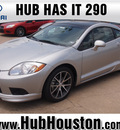 mitsubishi eclipse 2012 silver hatchback se gasoline 4 cylinders front wheel drive automatic 77065