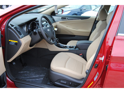 hyundai sonata hybrid 2012 red sedan hybrid 4 cylinders front wheel drive autostick 77065