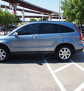 honda cr v 2007 lt  blue suv ex l gasoline 4 cylinders all whee drive automatic 75034
