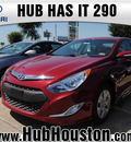 hyundai sonata hybrid 2012 red sedan hybrid 4 cylinders front wheel drive autostick 77065