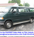 dodge ram wagon 1996 green van 3500 gasoline v8 rear wheel drive automatic with overdrive 45840