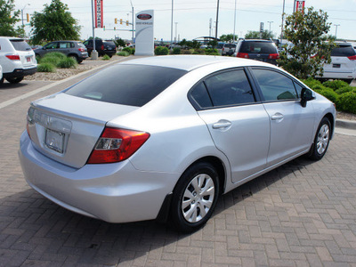 honda civic 2012 silver sedan gasoline 4 cylinders front wheel drive automatic 76087