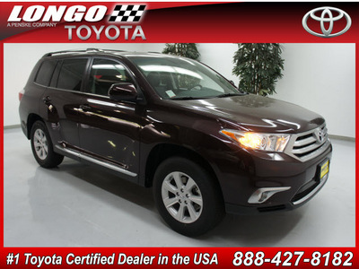 toyota highlander 2012 dk  red suv se gasoline 6 cylinders front wheel drive not specified 91731