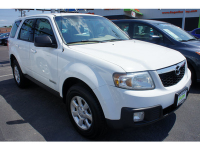 mazda tribute 2008 white suv i touring gasoline 4 cylinders front wheel drive automatic 78757