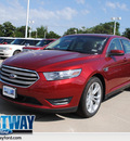 ford taurus 2013 ruby red sedan sel gasoline 6 cylinders front wheel drive 6 speed automatic 75062