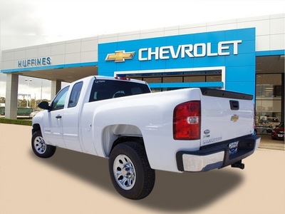 chevrolet silverado 1500 2012 white pickup truck ls flex fuel 8 cylinders 2 wheel drive automatic 75067