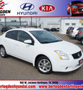 nissan sentra 2008 white sedan gasoline 4 cylinders front wheel drive automatic 78550
