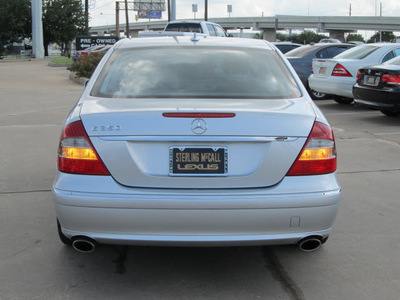 mercedes benz e class 2008 silver sedan e350 gasoline 6 cylinders rear wheel drive shiftable automatic 77074