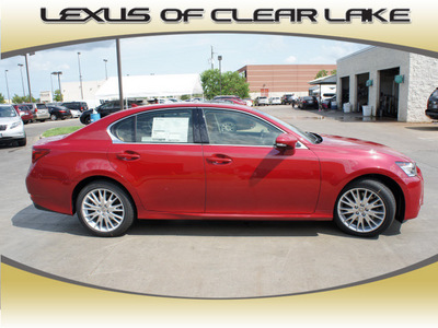 lexus gs 350 2013 red sedan gasoline 6 cylinders rear wheel drive automatic 77546