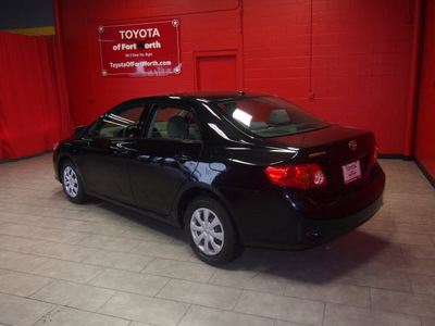 toyota corolla 2009 black sedan gasoline 4 cylinders front wheel drive automatic 76116