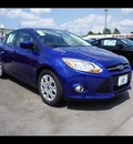 ford focus 2012 blue sedan se flex fuel 4 cylinders front wheel drive 6 speed automatic 77338