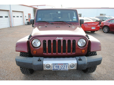 jeep wrangler unlimited 2008 dk  red suv sahara gasoline 6 cylinders 4 wheel drive automatic with overdrive 77590