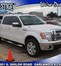 ford f 150 2010 white lariat flex fuel 8 cylinders 4 wheel drive 6 speed automatic 75041